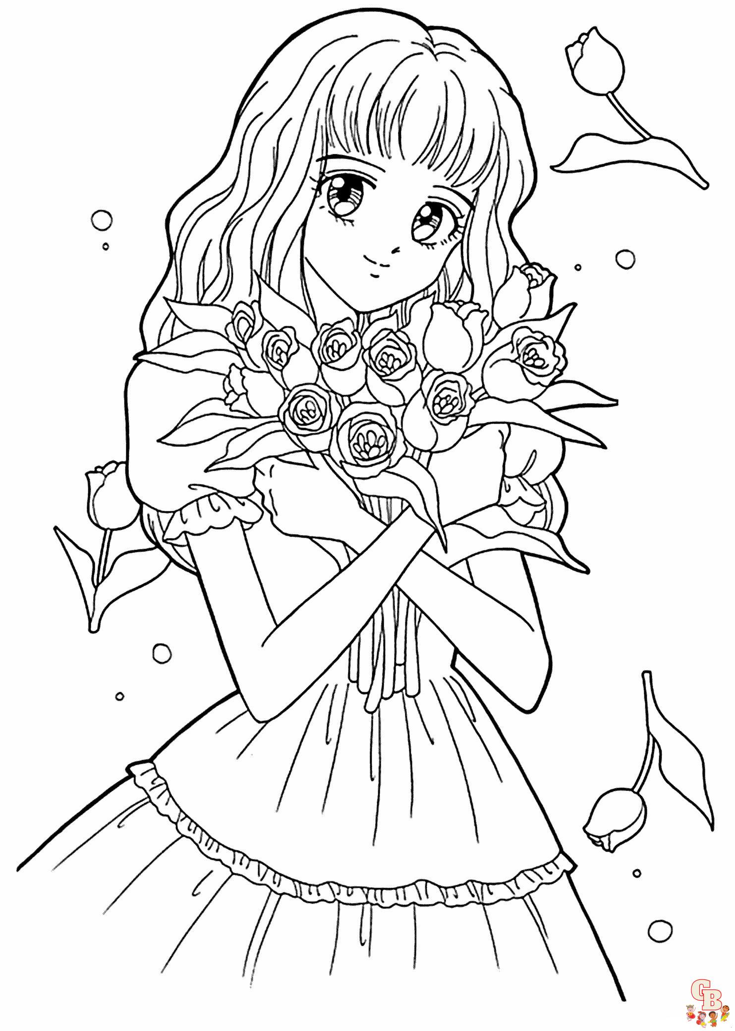 anime coloring pages 12