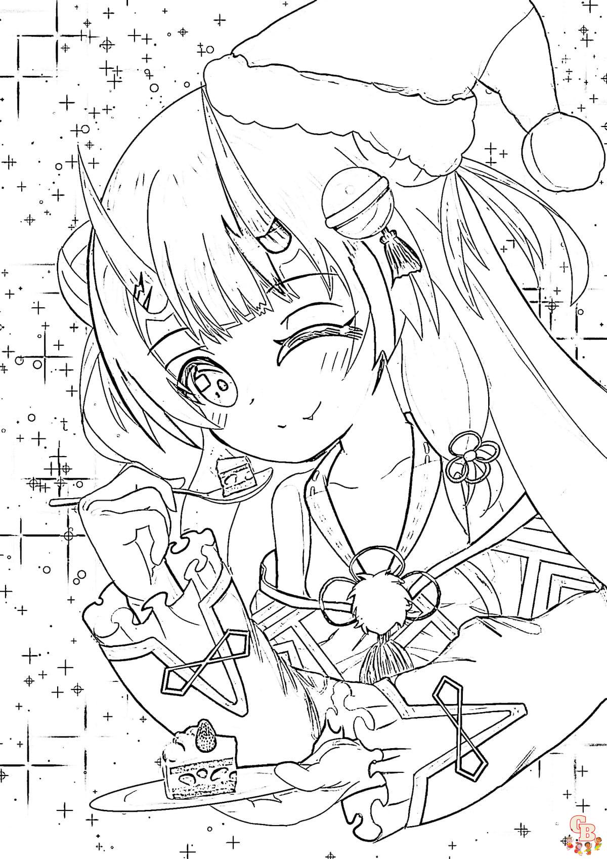 Free Printable Anime Coloring Pages for Adults and Kids - Lystok.com-demhanvico.com.vn