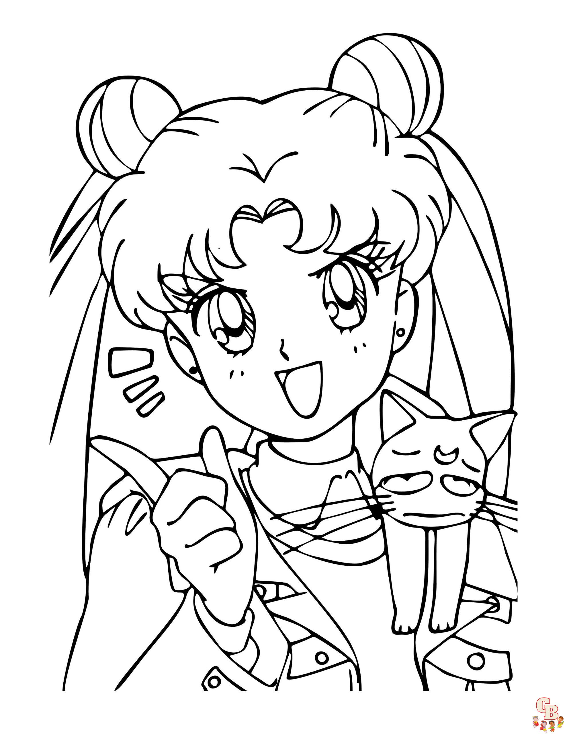 anime coloring pages 8
