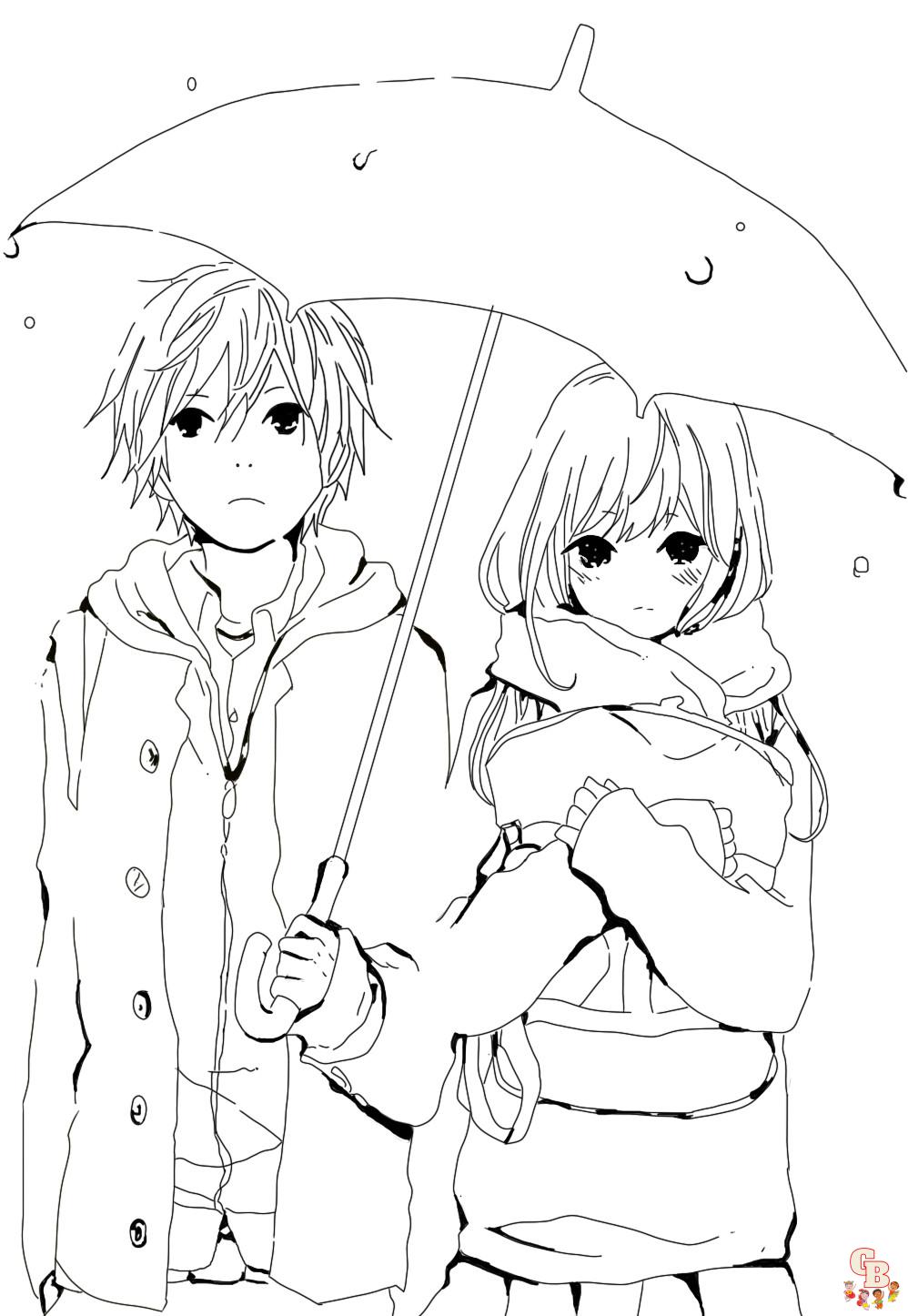 anime coloring pages 9