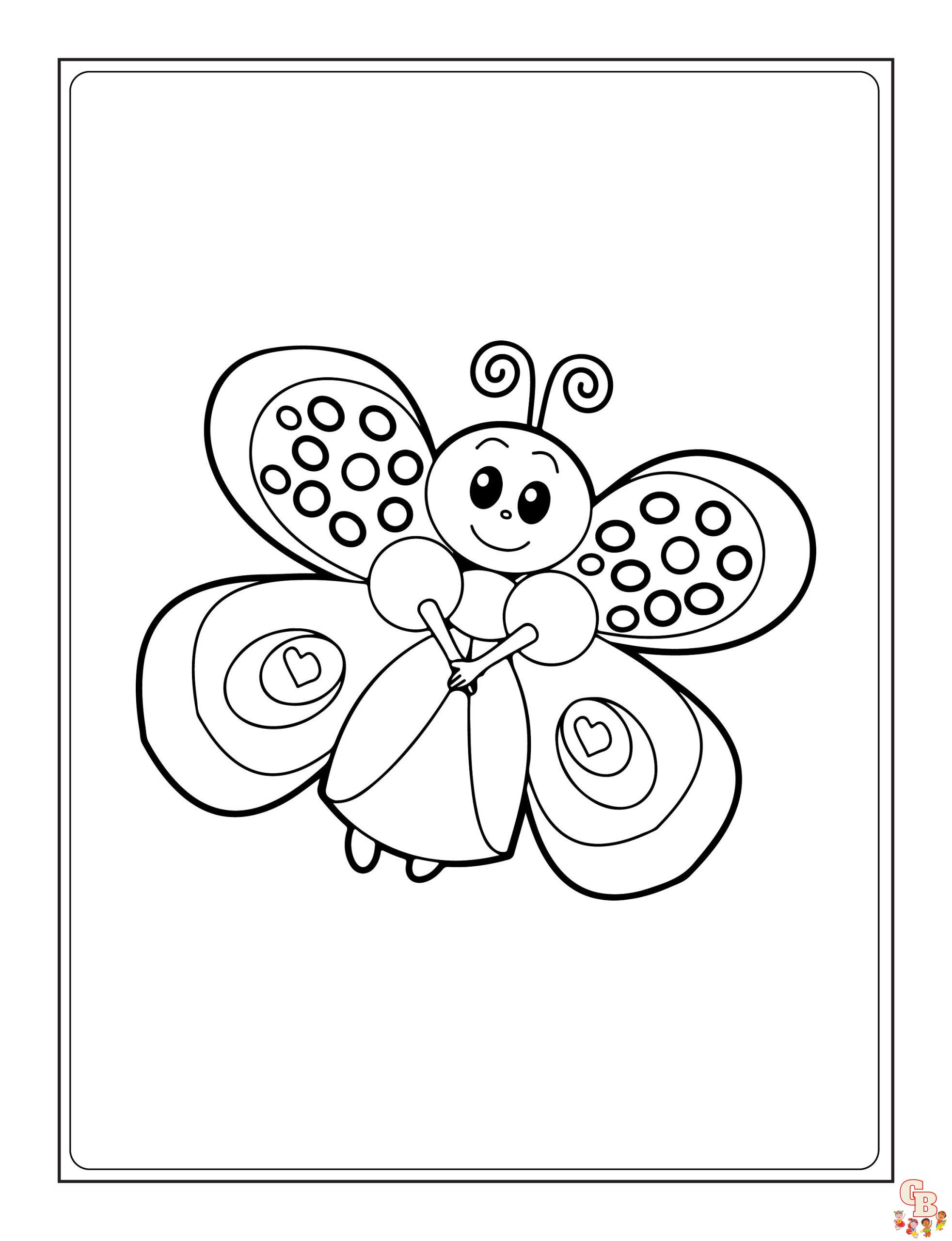 butterfly coloring pages preschool 2