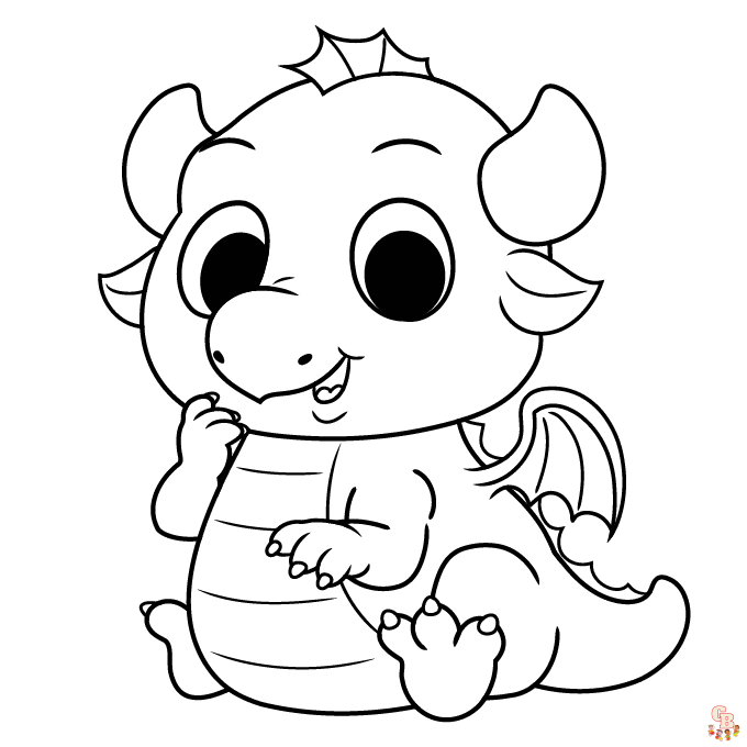 cartoon dragon coloring pages 2