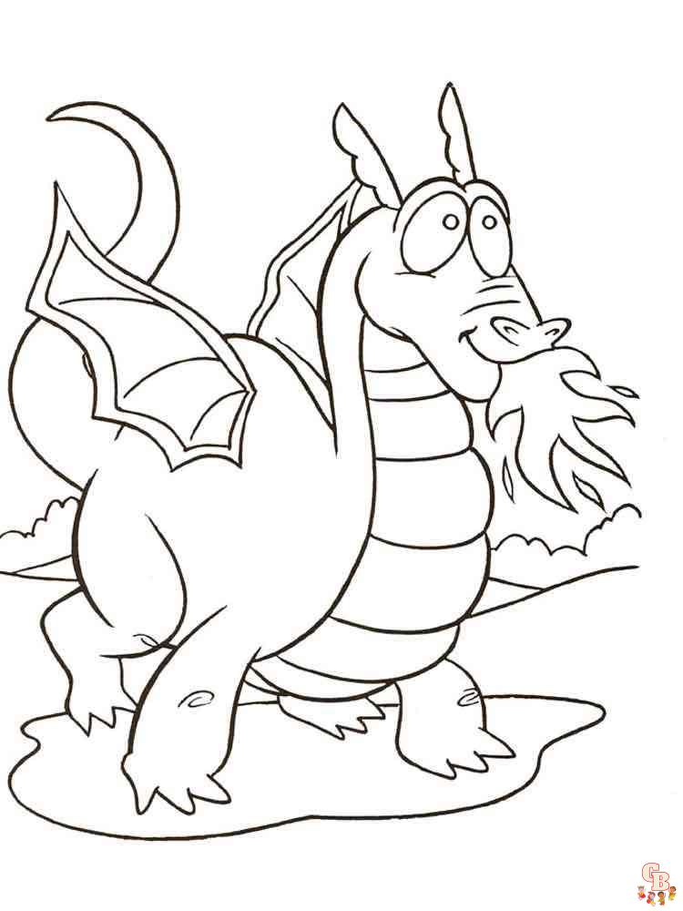 cartoon dragon coloring pages 5
