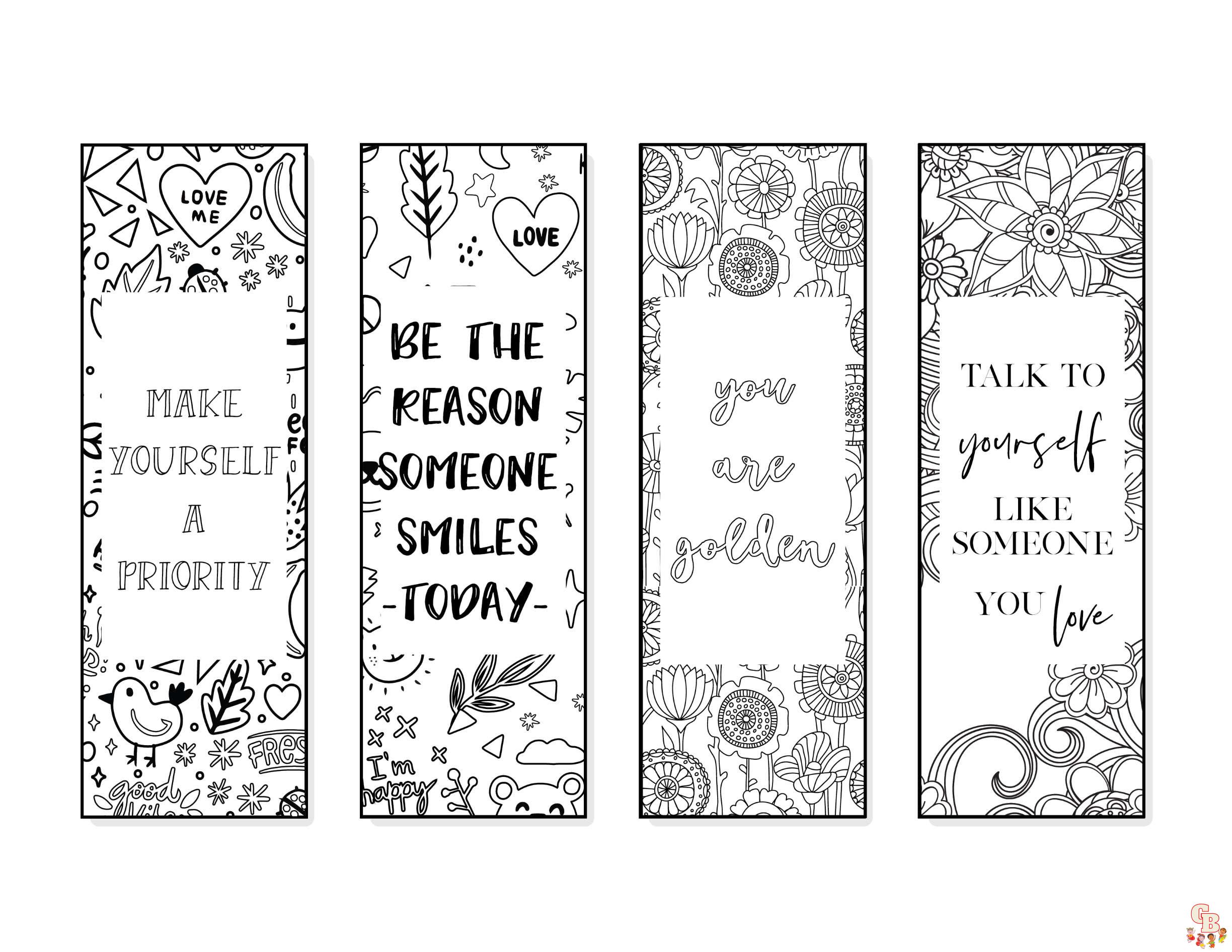 Bookmark Coloring Pages