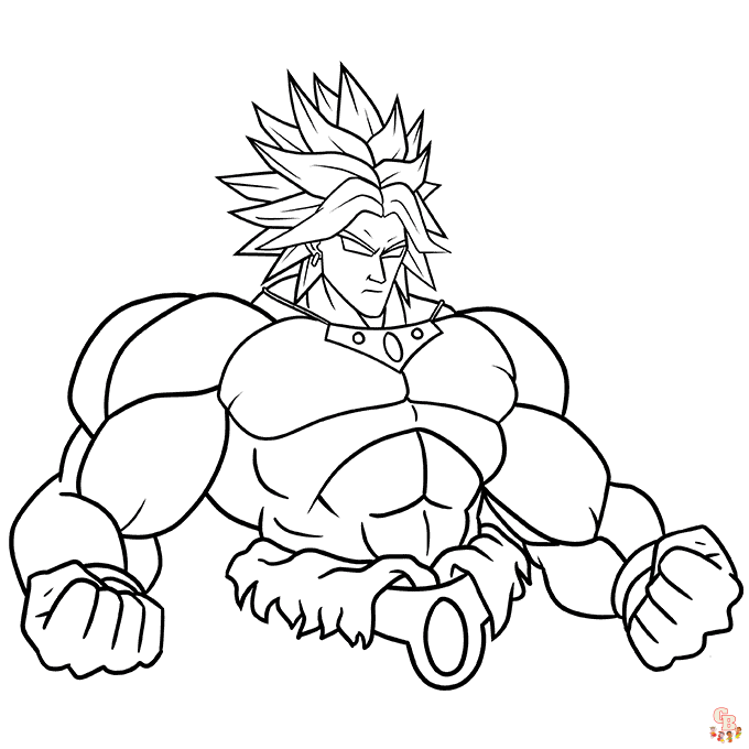 dragon ball super broly coloring pages 1