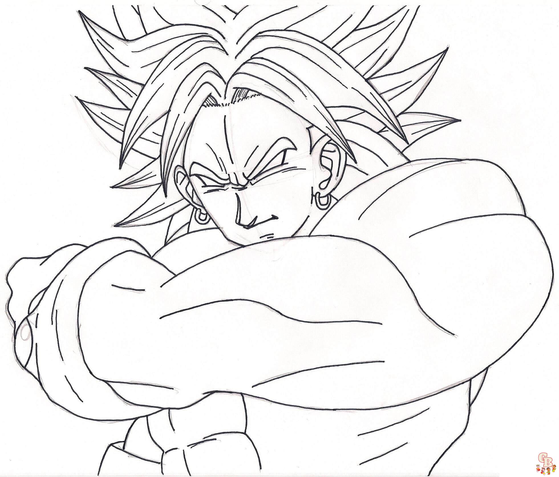 dragon ball super broly coloring pages 3
