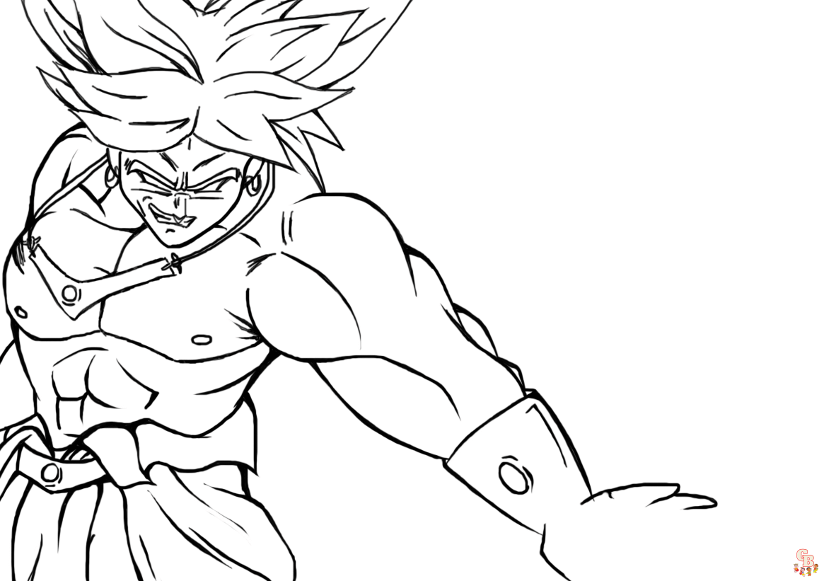 dragon ball super broly coloring pages 4