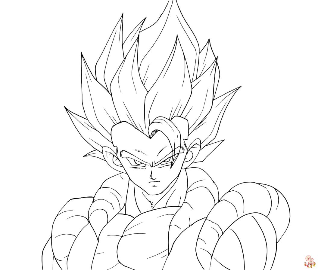 dragon ball z coloring pages gogeta 1