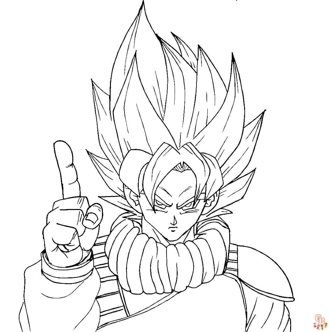 dragon ball z coloring pages gogeta 3