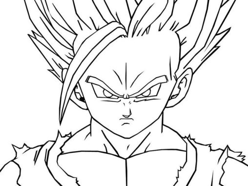 Dragon Ball Z Gohan Coloring Pages: Free Printable and Easy