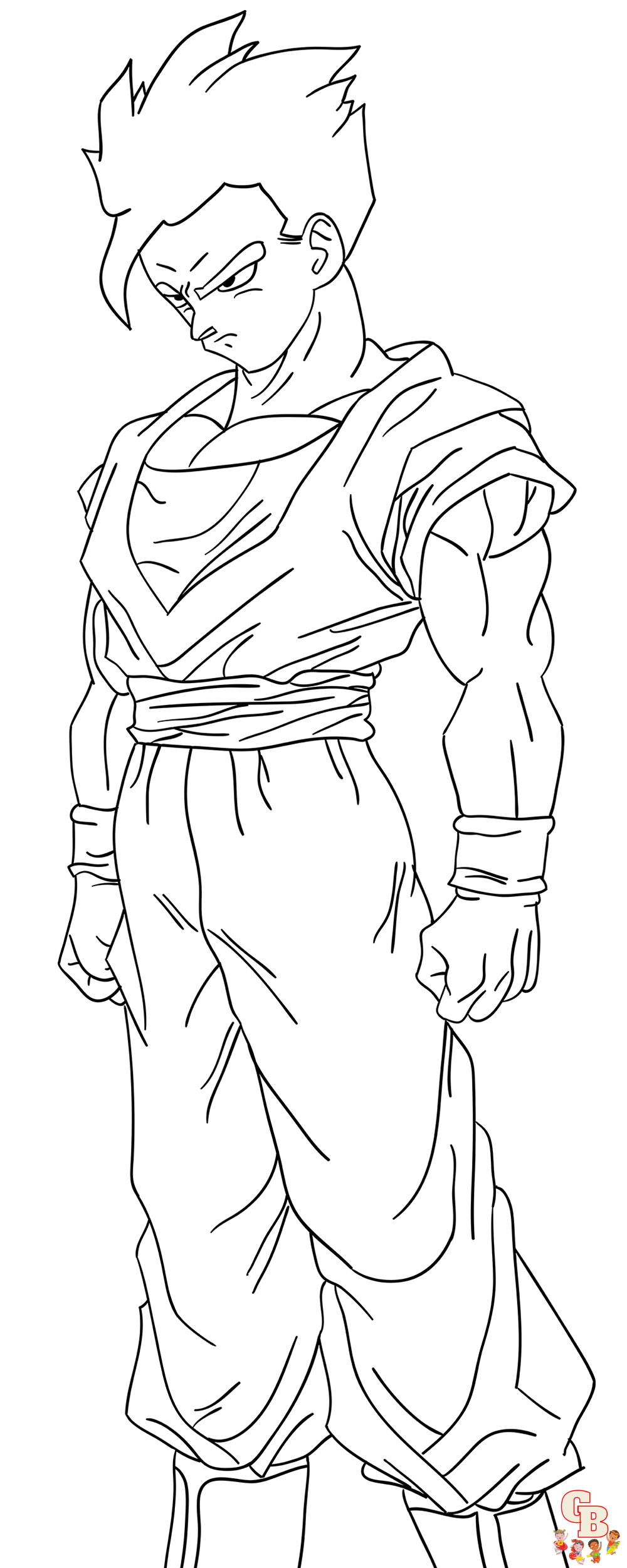 dragon ball z coloring pages gohan 2