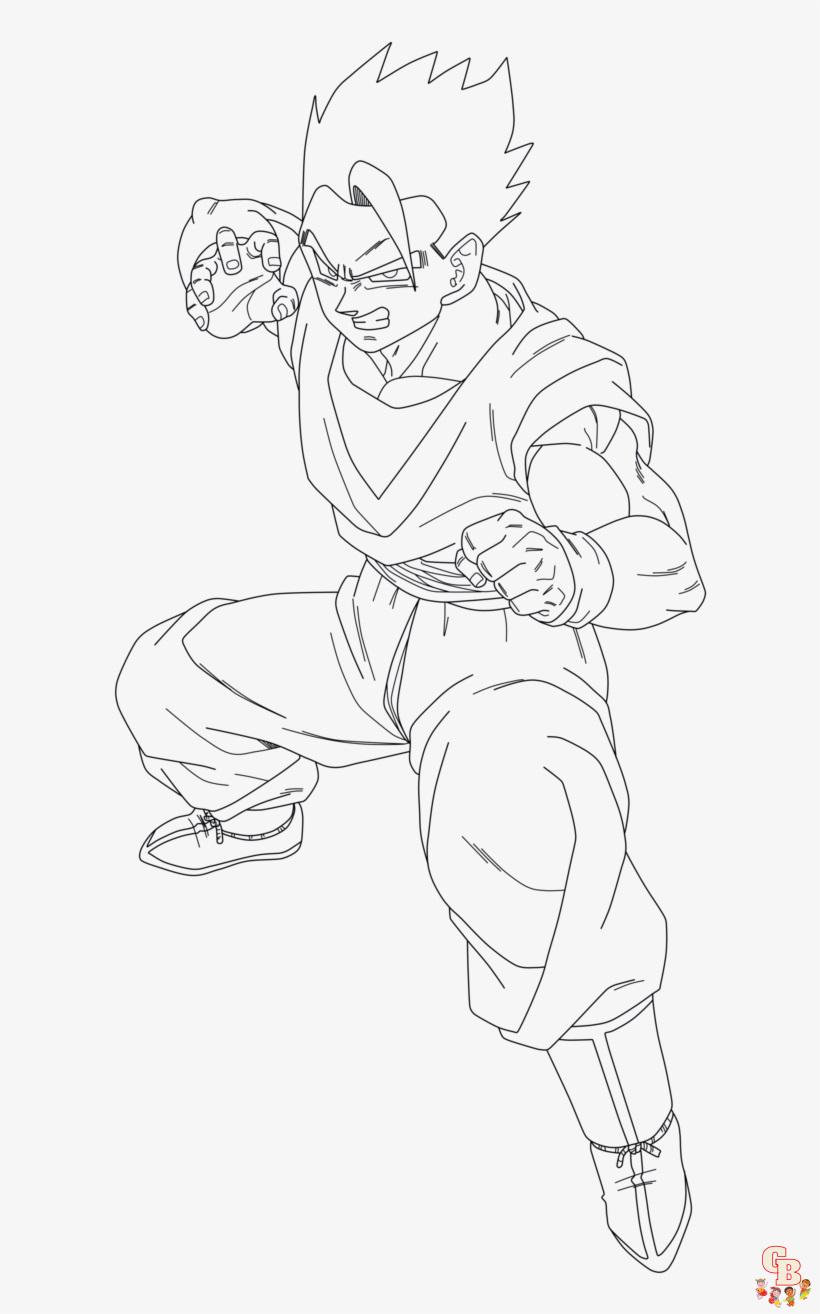 dragon ball z gohan coloring pages 1 1