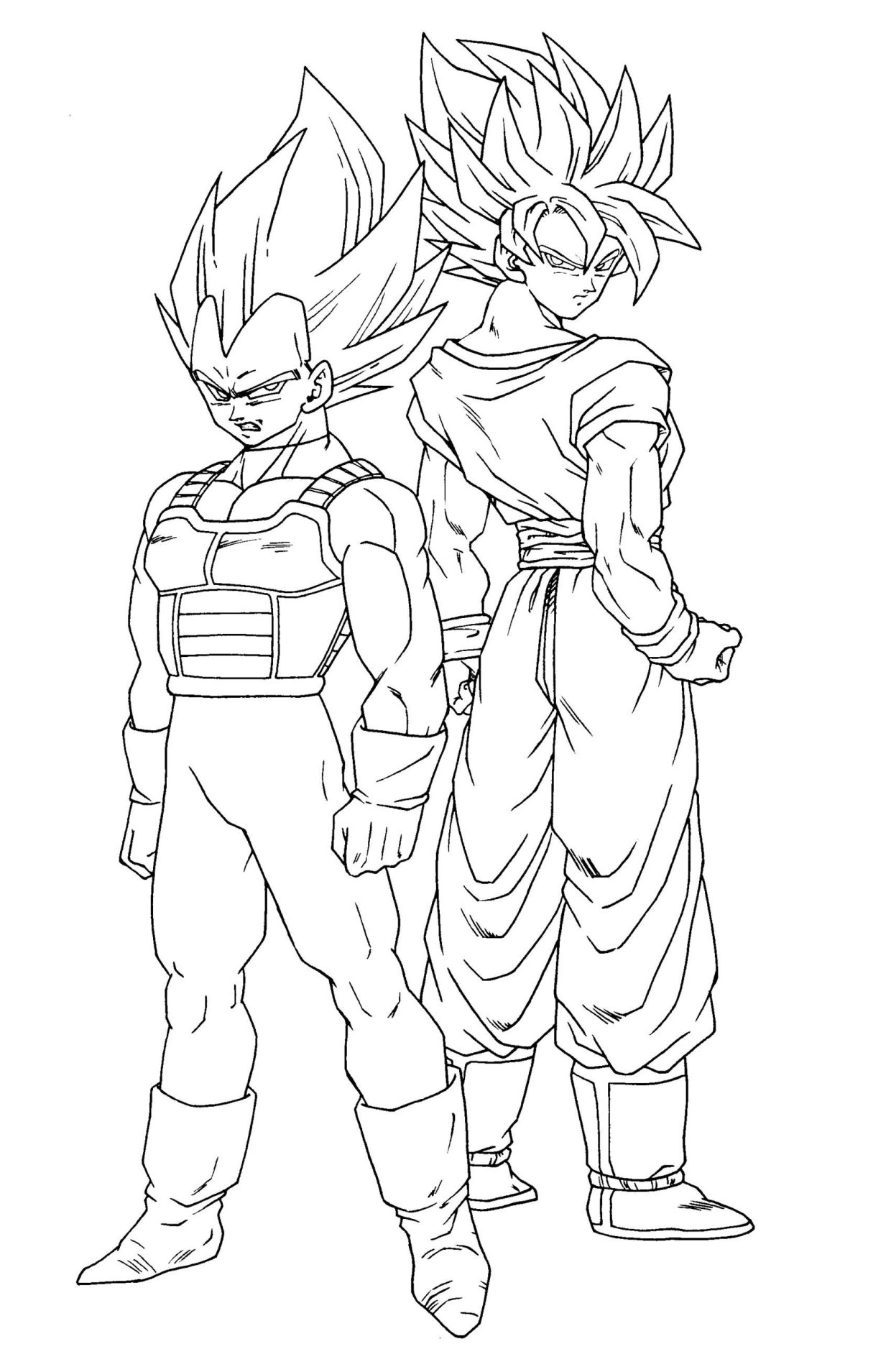 Unleash Your Creativity with Vegeta Dragon Ball Z Coloring Pages