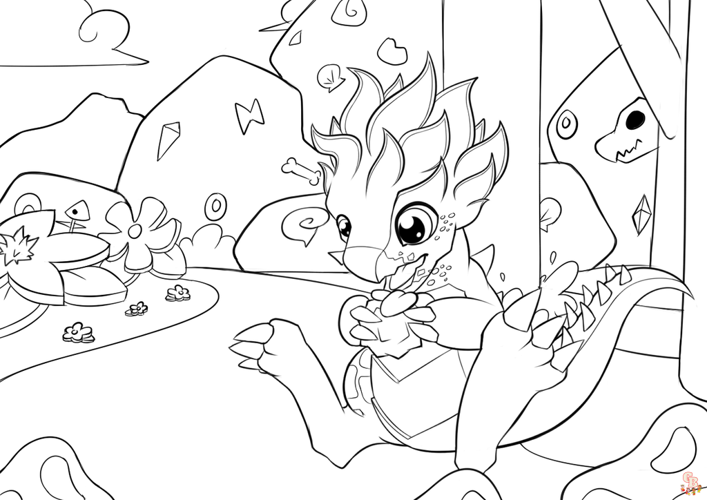 dragon mania legends coloring pages 6