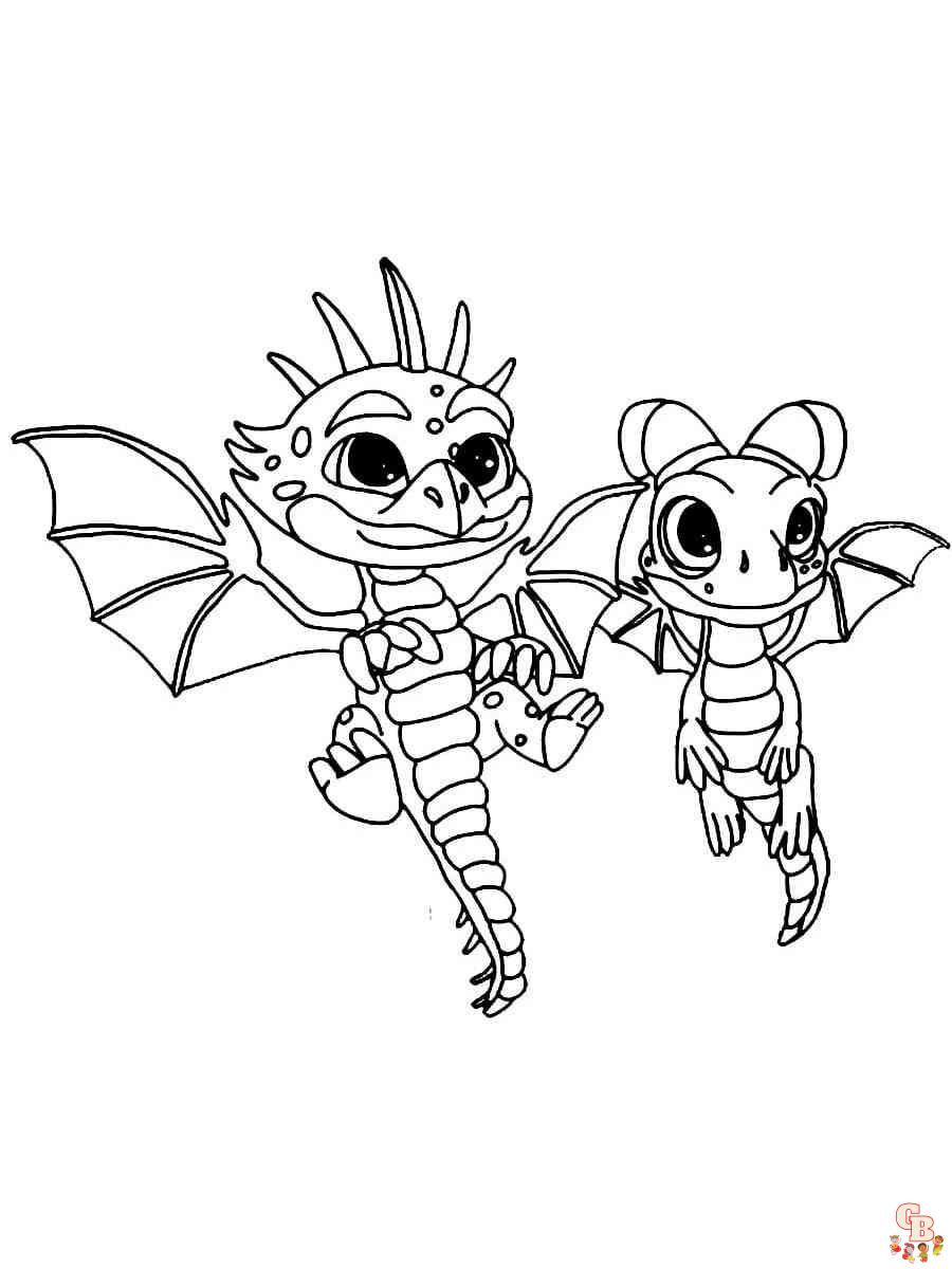 dragon rescue riders coloring pages 1