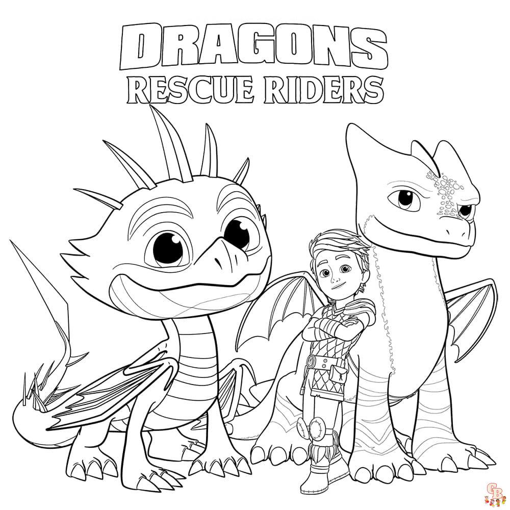 dragons rescue riders coloring pages 2