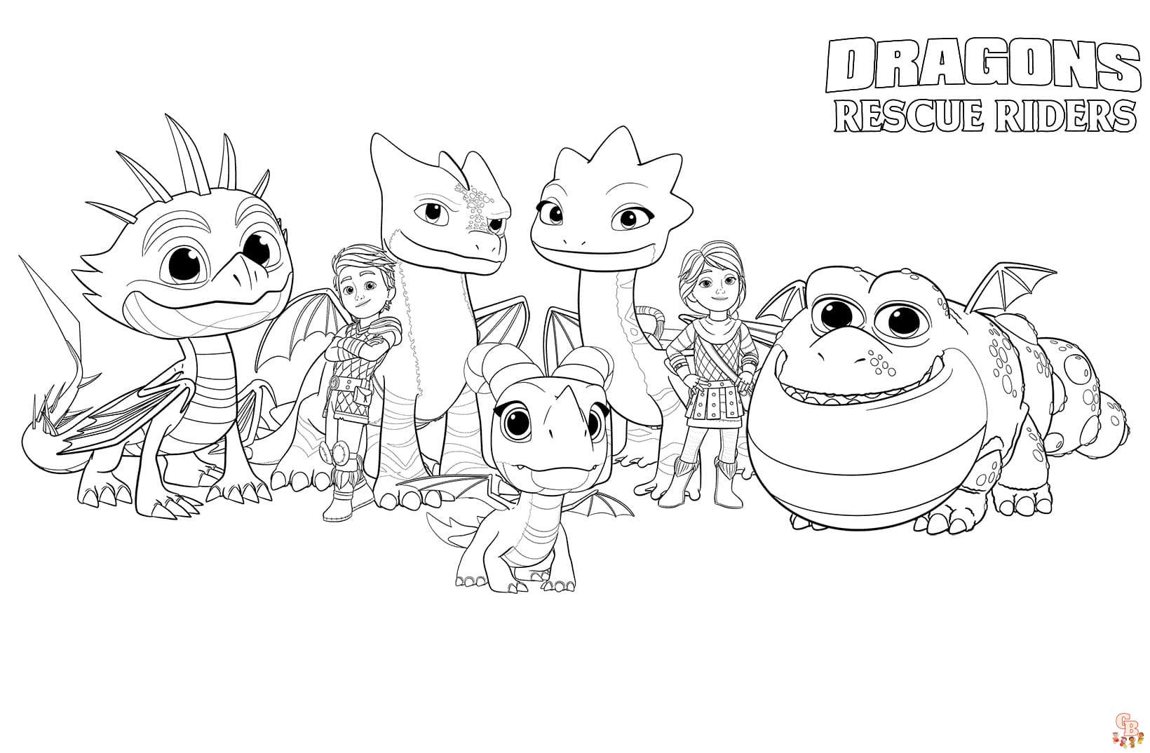dragons rescue riders coloring pages 3