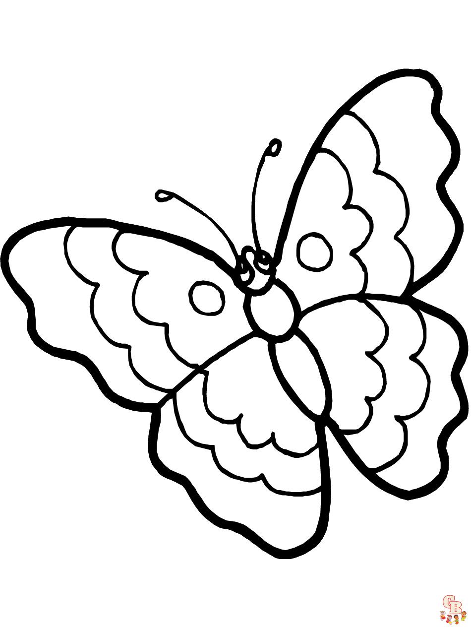preschool butterfly coloring pages 1