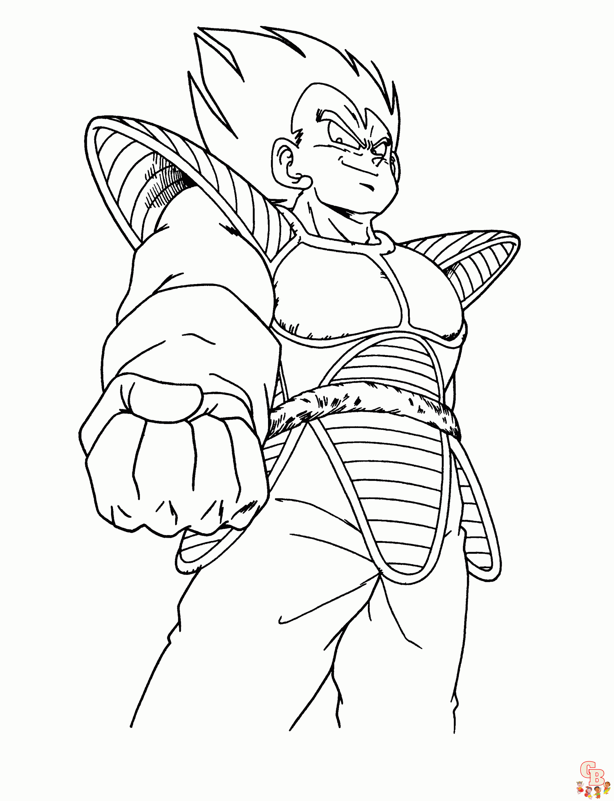 vegeta dragon ball z coloring pages 3