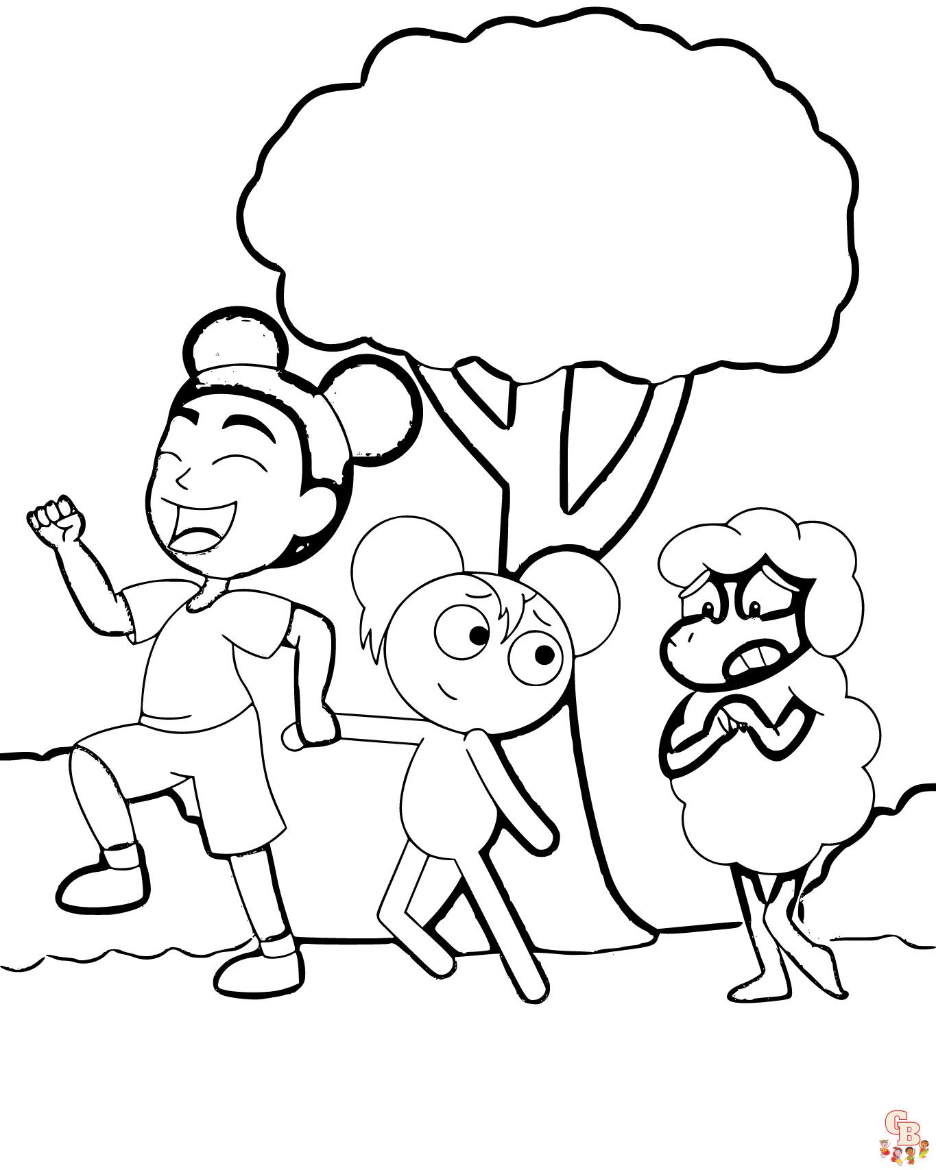 Amanda the Adventurer coloring pages easy