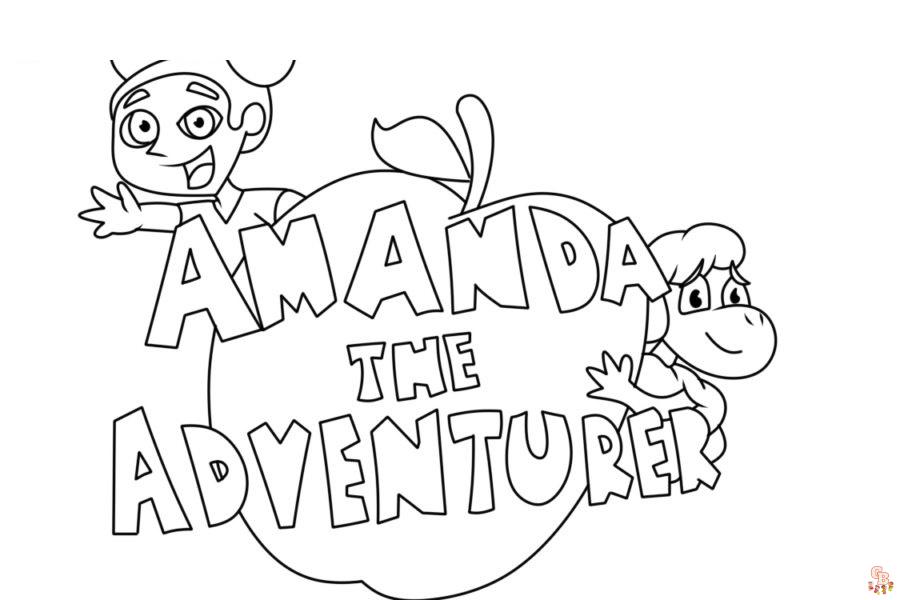 Amanda the Adventurer coloring pages free