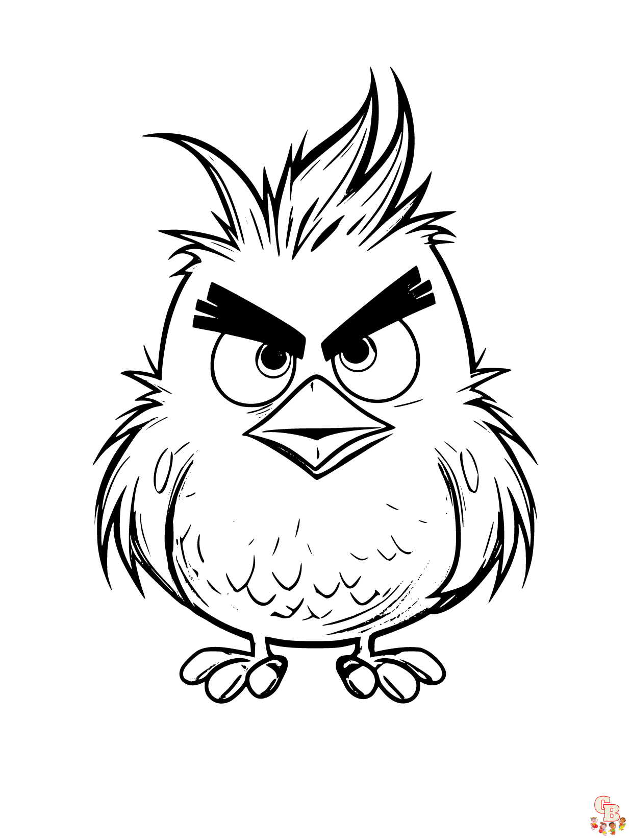 Desenhos do Angry Birds para Imprimir e Colorir