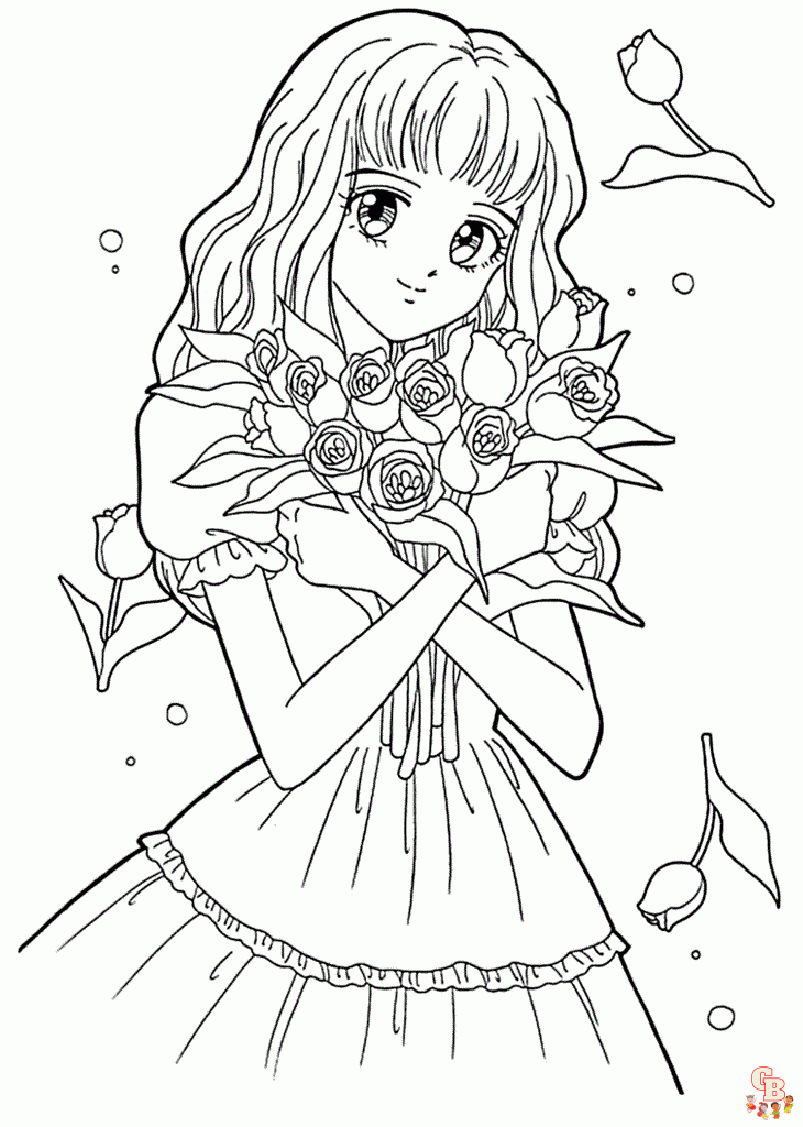 coloring pages of anime princesses