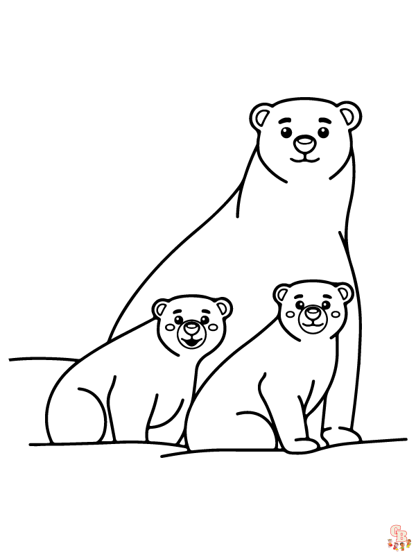 Arctic Animal Coloring Pages 1 1