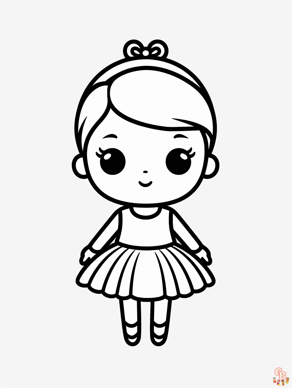 Ballerina Coloring Pages printale