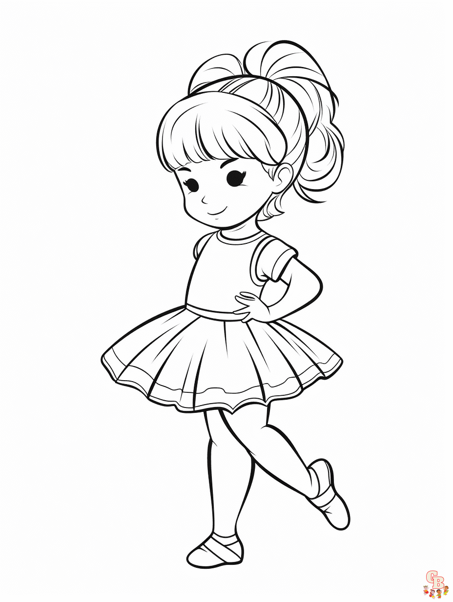 Ballerina Coloring Pages to print 1
