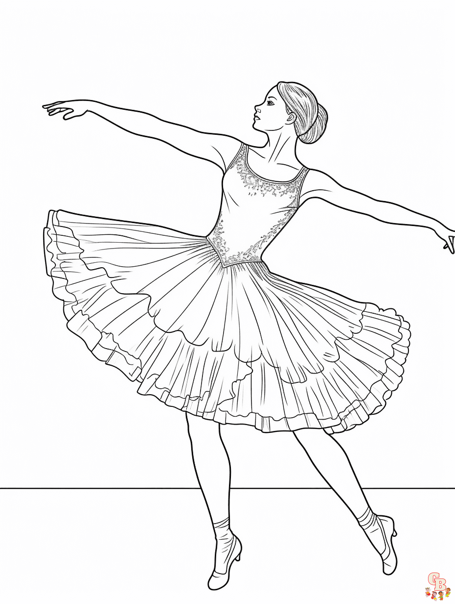 Ballerina coloring pages printable free