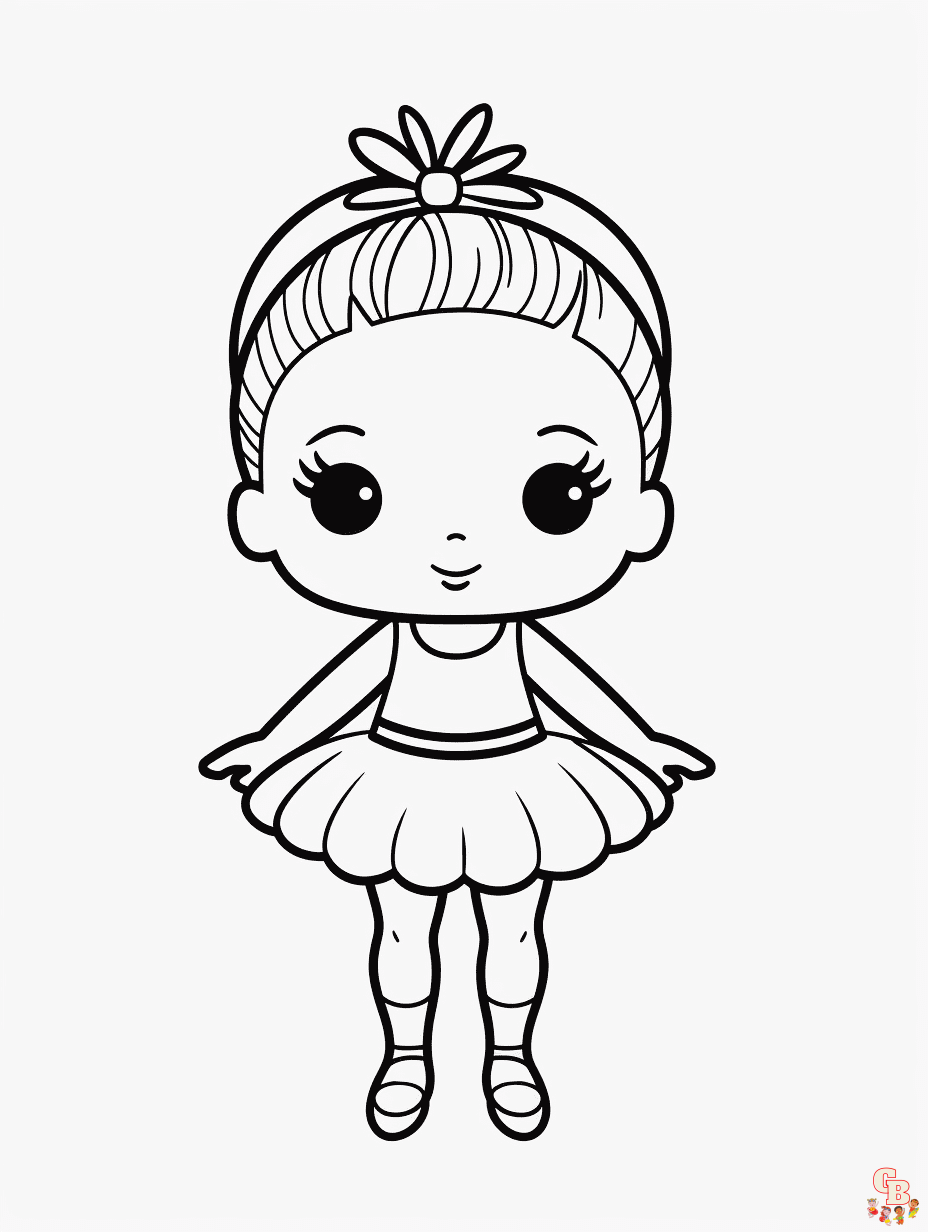 Ballerina coloring pages to print