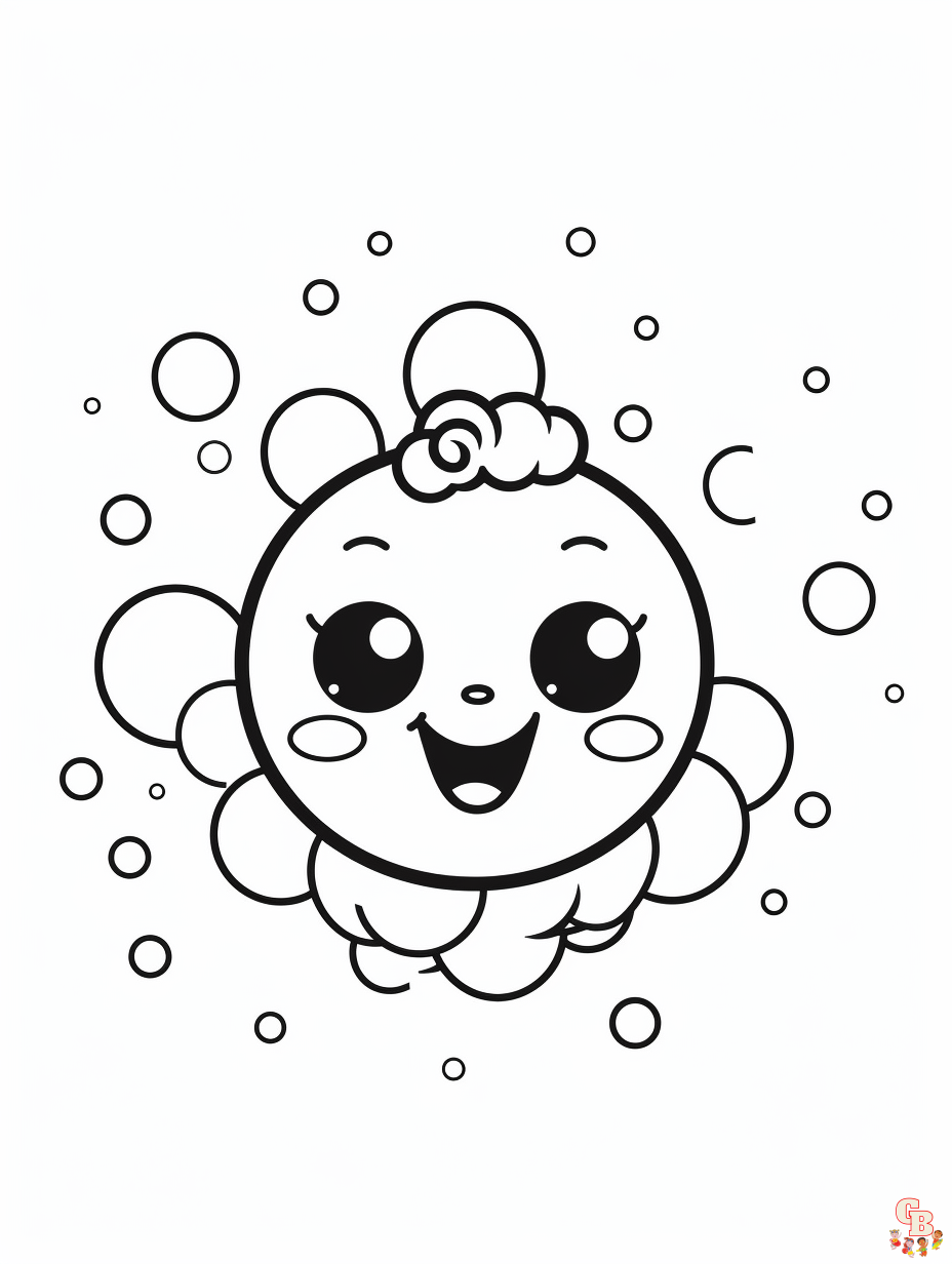 Bubbles coloring pages free 1