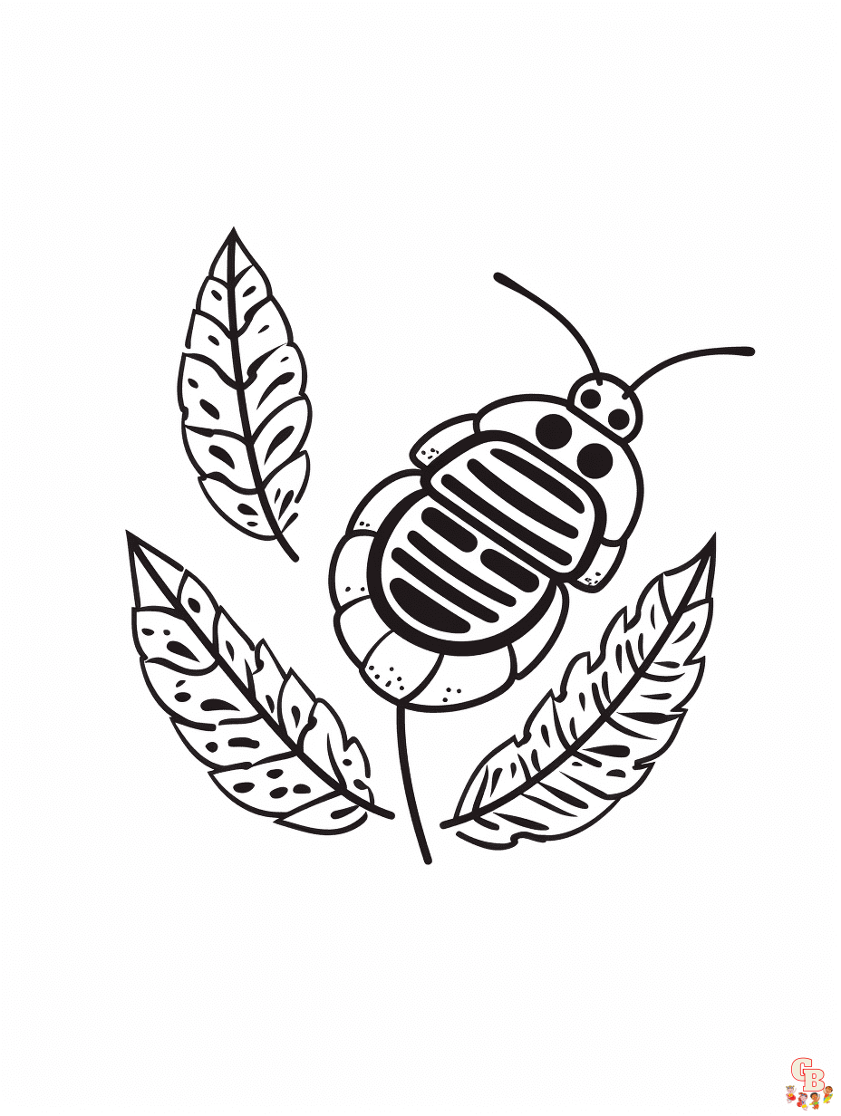 Bug Coloring Pages easy
