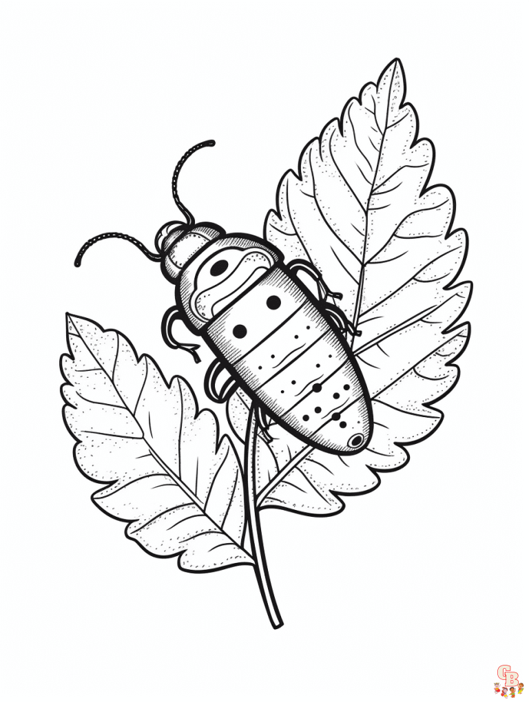 Bug Coloring Pages - Free Printable Sheets for Kids | GBcoloring