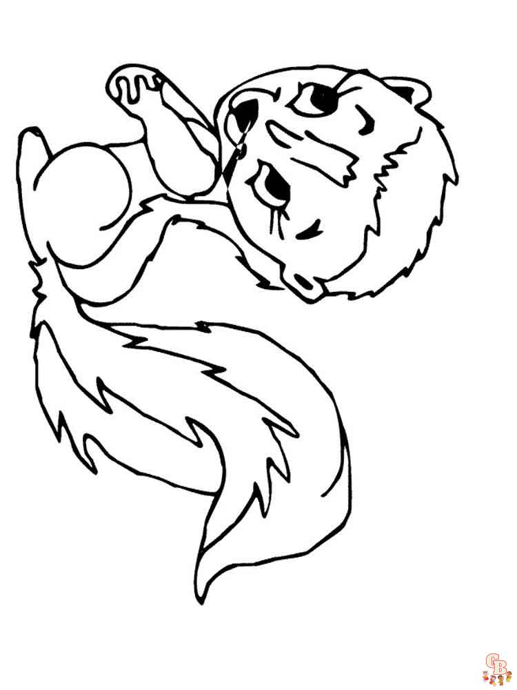 Cartoon Animals Coloring Pages free