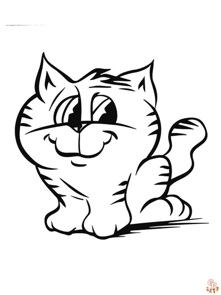Cartoon Animals Coloring Pages easy