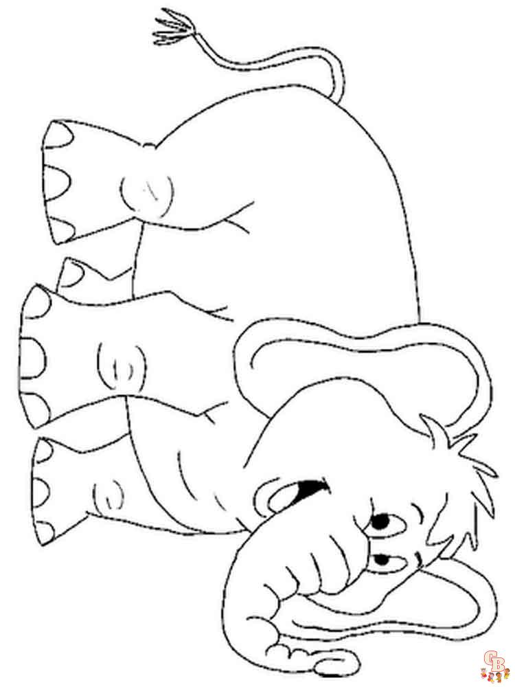 Cartoon Animals Coloring Pages printable
