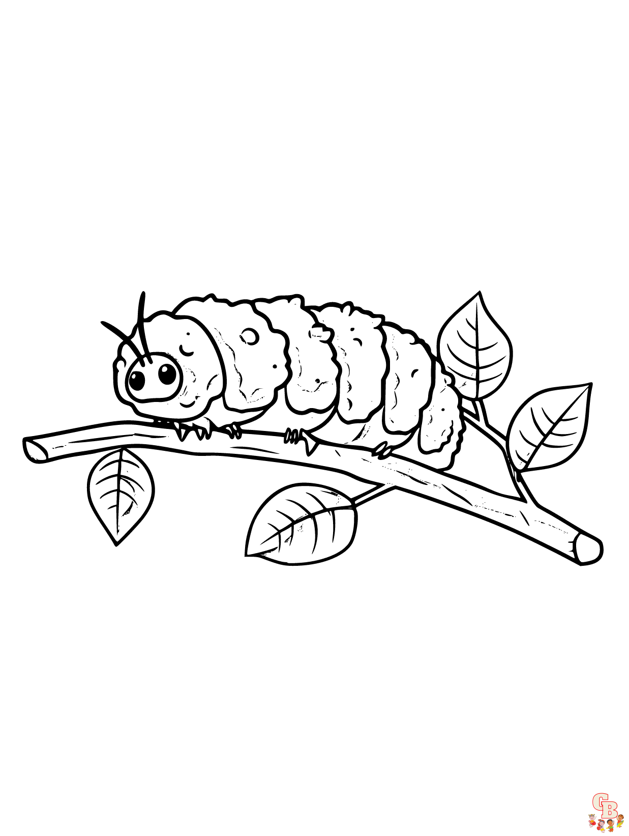 Caterpillar coloring pages 2