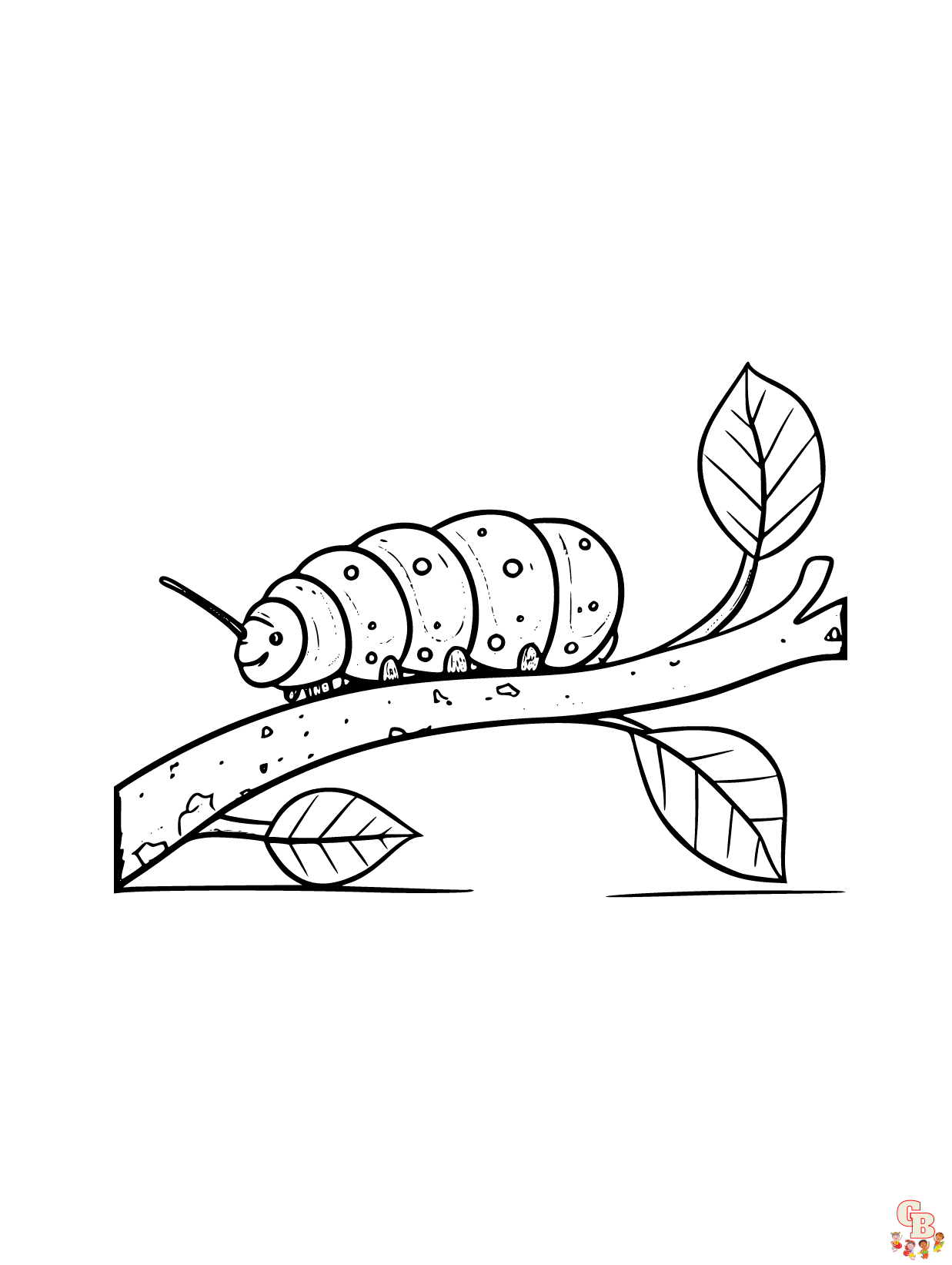 Caterpillar coloring pages printable free