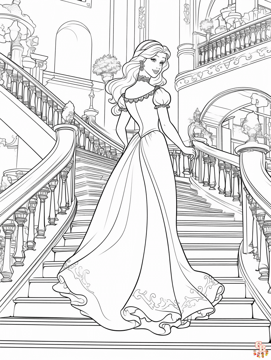 Cinderella Coloring Pages 7