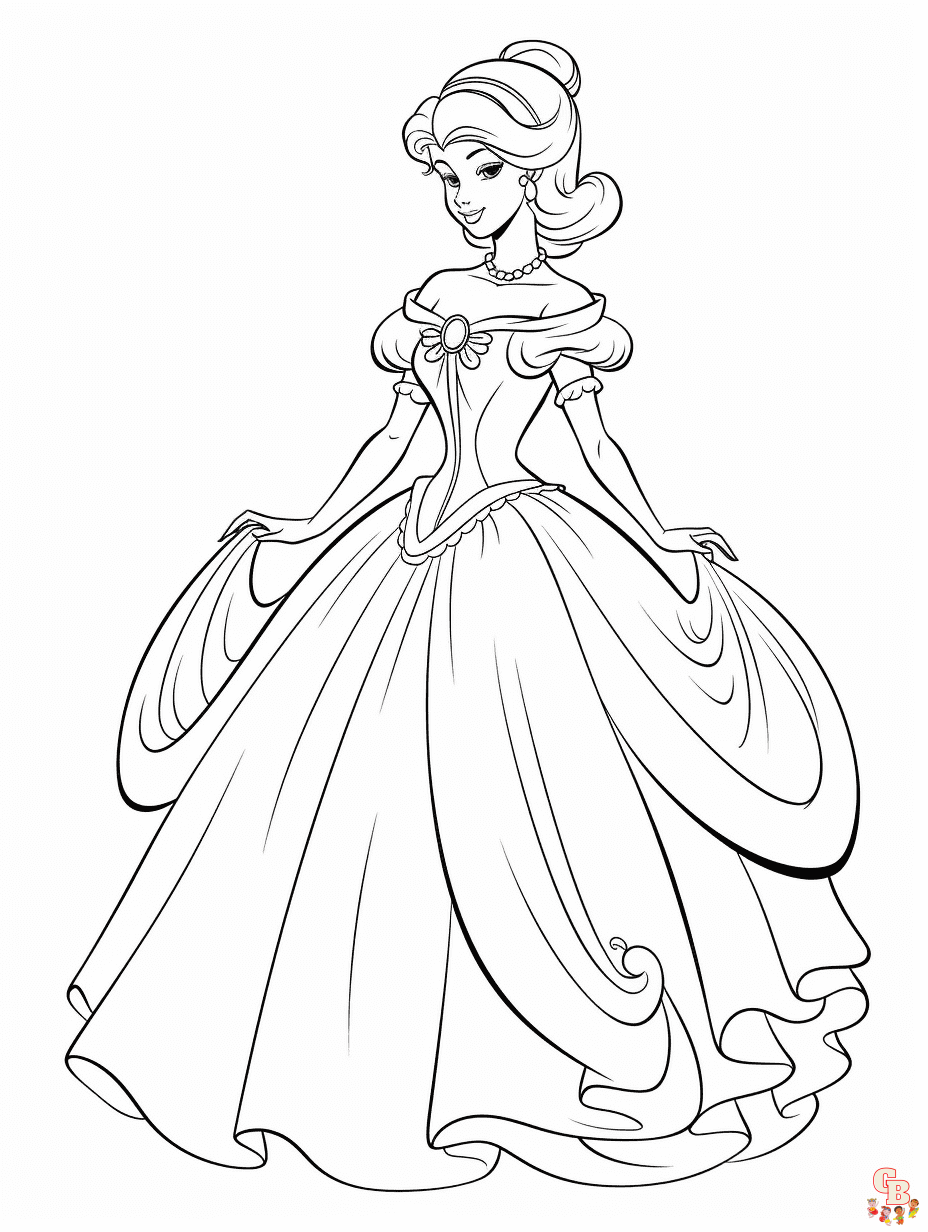 Cinderella Coloring Pages for kids