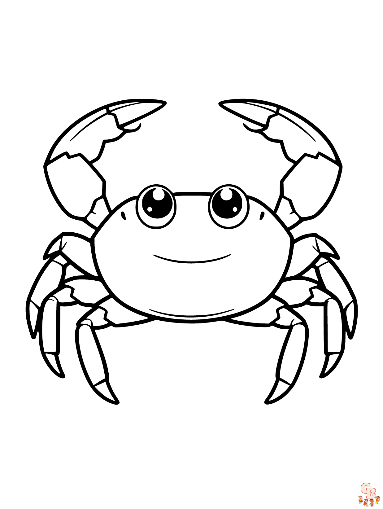 Crab coloring pages printable free