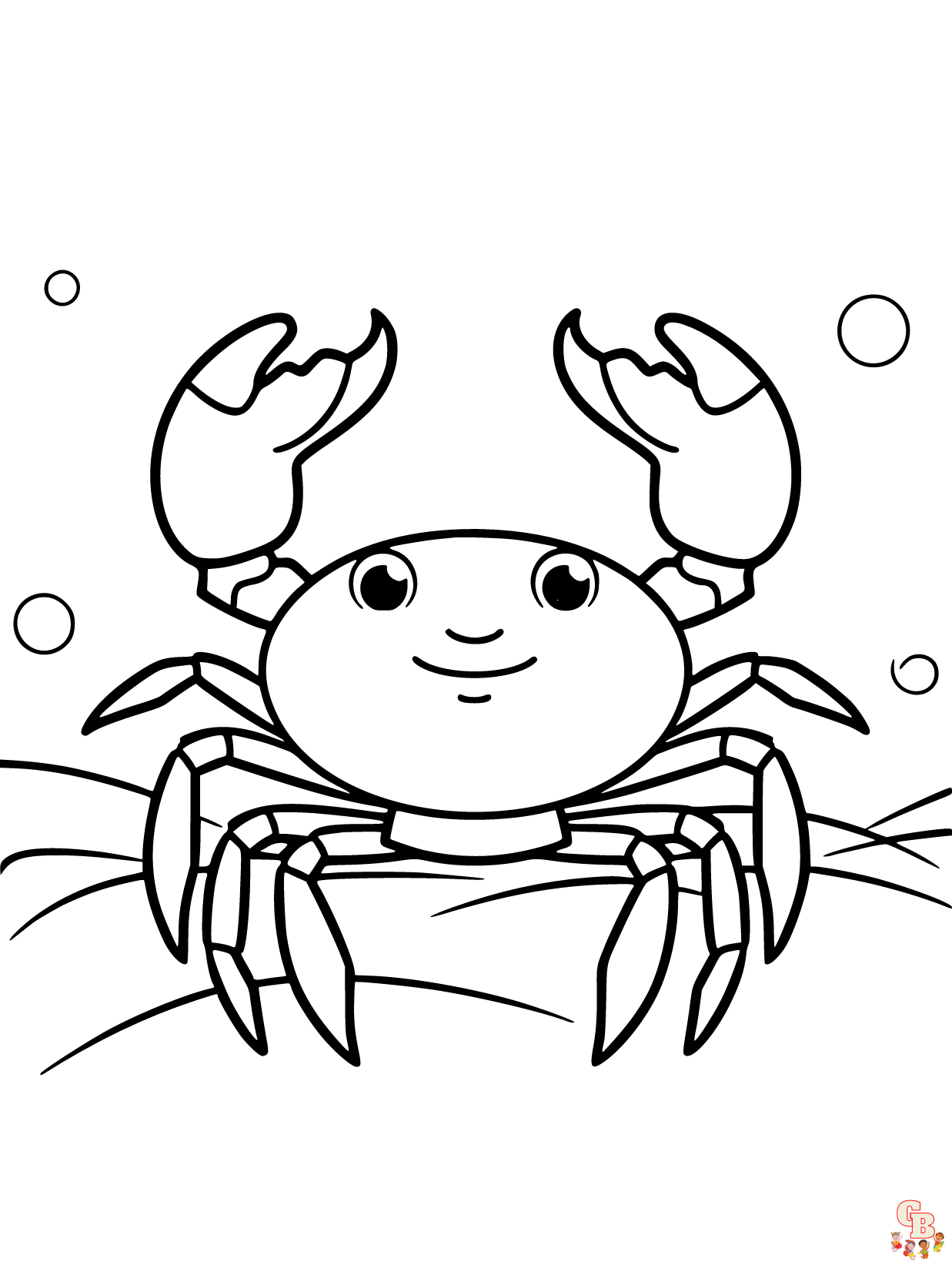 Crab coloring pages printable