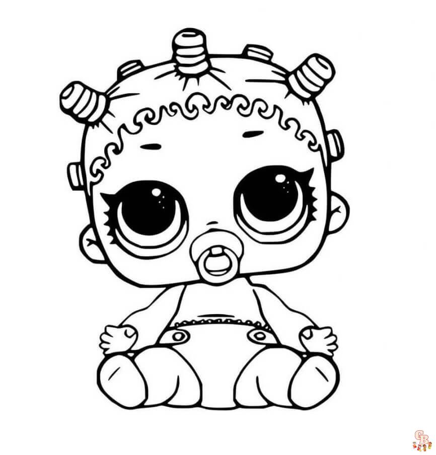 Cute Baby Alive Doll dibujos para colorear faciles