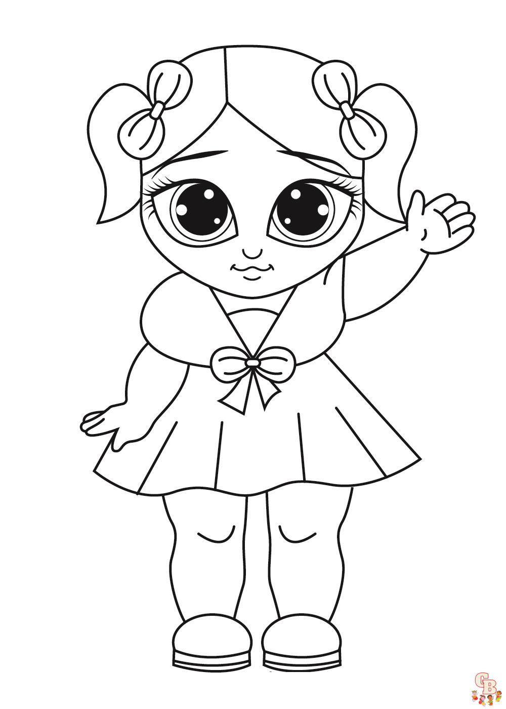 Cute Baby Alive Doll coloring pages printable 2