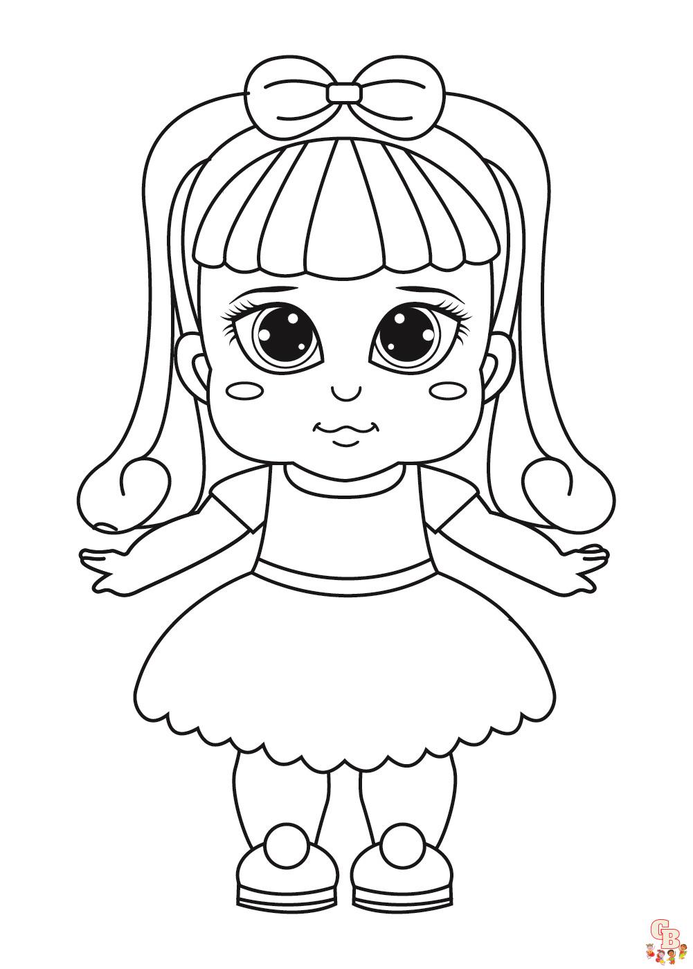 Cute Baby Alive Doll coloring pages printable free 2