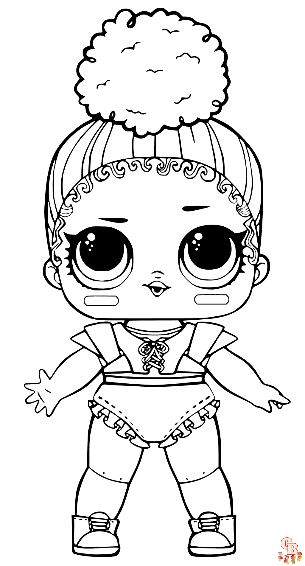 Cute Baby Alive Doll coloring pages to print