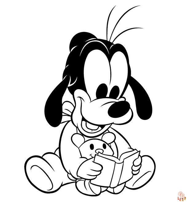 Cute Baby Goofy Coloring Pages - Εκτυπώσιμες, δωρεάν και εύκολα