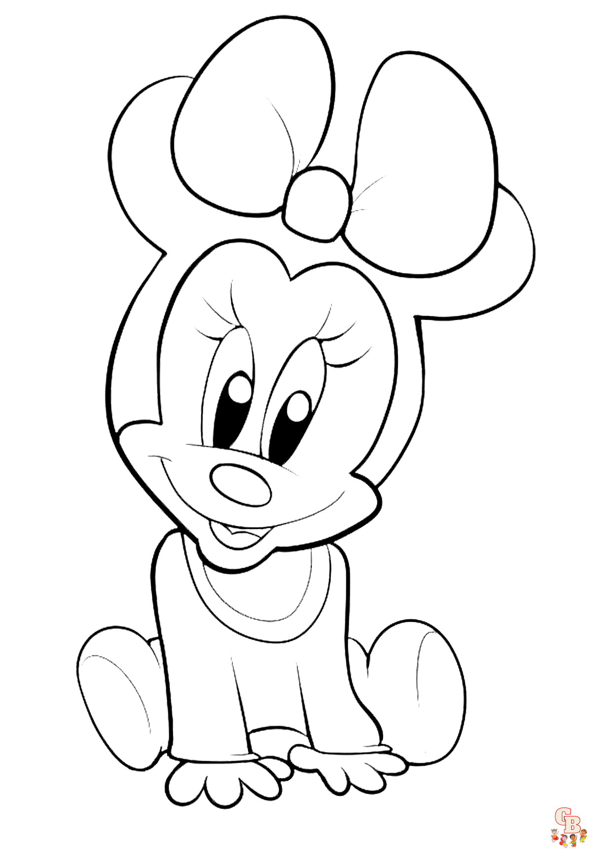 Cute Baby Minnie coloring pages